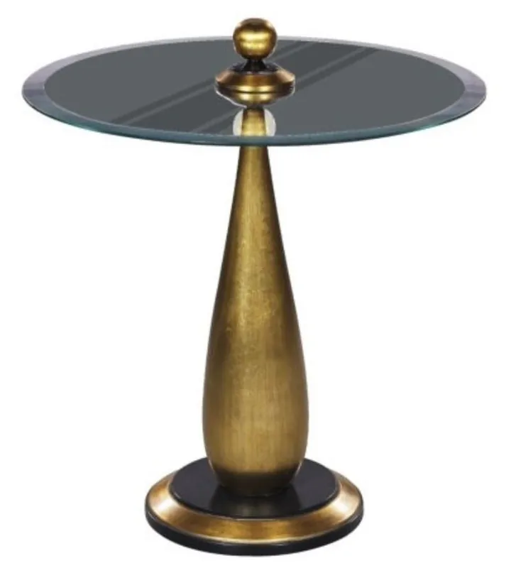 Casa Padrino Luxus Bistrotisch Gold / Schwarz Ø 60 x H. 72 cm - Runder Stehtisch Mega-Angebot