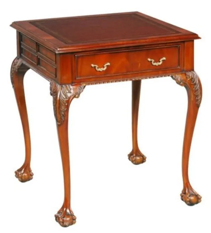 Sonderaktion Casa Padrino Luxus Barock Mahagoni Beistelltisch Rotbraun / Braun 56 x 56 x H. 66 cm - Barock & Jugendstil Wohnzimmermöbel