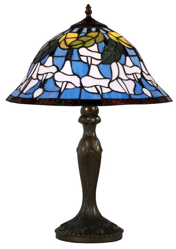 Preis Gesenkt Casa Padrino Tiffany Tischlampe Mehrfarbig Ø 40,5 x H. 59 cm - Luxus Tischleuchte aus zahlreichen Glas Mosaik Stücken