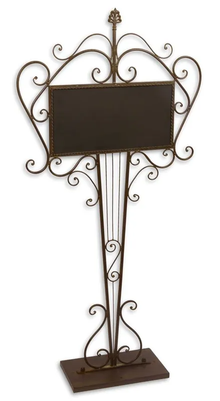 Abverkauf Casa Padrino Jugendstil Schmiedeeisen Gastrotafel Braun 62,5 x 19 x H. 128,5 cm - Gastronomie Tafel