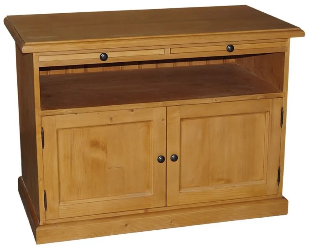 Casa Padrino Landhausstil TV Sideboard Naturfarben 180 x 46 x H. 56 cm - Wohnzimmer Fernsehschrank Highlight