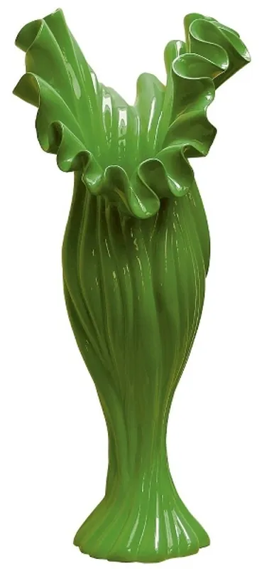 Casa Padrino Designer Blumenvase Grün B. 33 cm Höhe 81 cm Mod1 - Dekovase Neu Im Sortiment