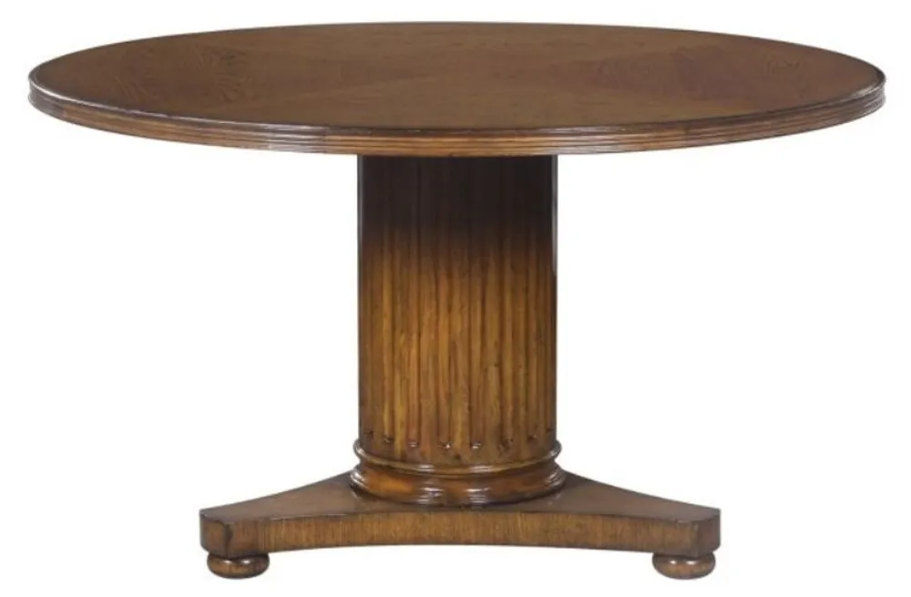 Günstig Casa Padrino Luxus Eichenholz Esstisch Braun Ø 135 x H. 78 cm - Massivholz Esszimmermöbel