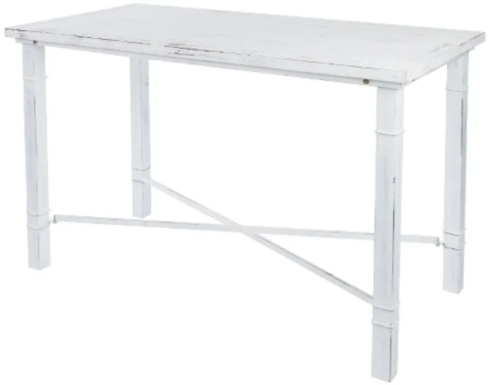 Casa Padrino Landhausstil Esstisch Antik Weiß 100 x 50 x H. 70 cm - Kleiner Shabby Chic Esszimmertisch Preisreduziert