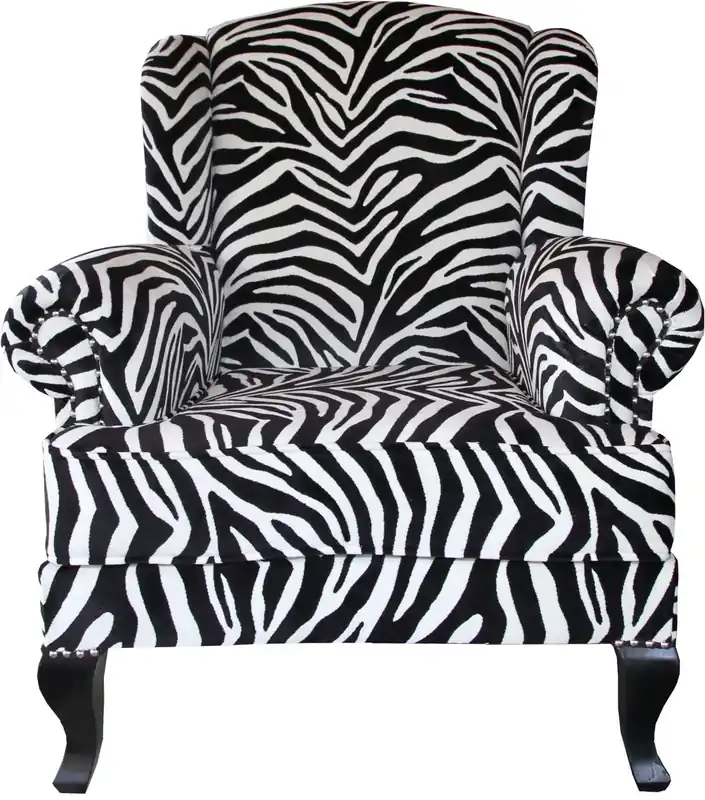 Mega-Angebot Casa Padrino Luxus Designer Chesterfield Ohren Sessel Zebra - Club Möbel - Limited Edition