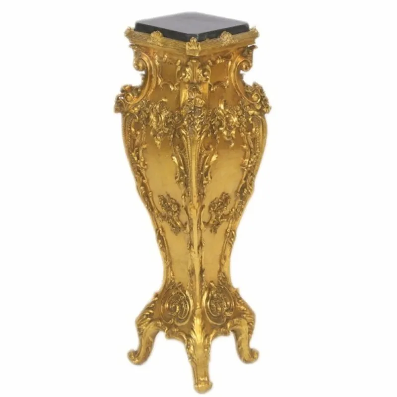 Sofort Bestellen Casa Padrino Barock Säule Gold / Schwarz H. 105 cm - Barockstil Möbel