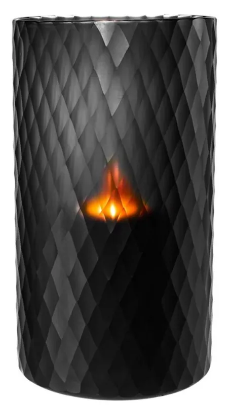 Mega-Angebot Casa Padrino Glas Teelichthalter Schwarz Ø 20 x H. 36 cm - Luxus Windlicht