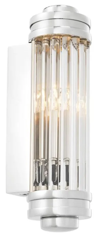 Kracherpreis Casa Padrino Wandleuchte / Wandlampe Silber 7 x 10 x H. 26 cm - Hotel & Restaurant Leuchte