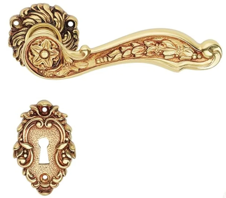 Super-Preis Casa Padrino Jugendstil Türgriff Set Französisches Gold 15,4 x H. 5,4 cm - Barock & Jugendstil Accessoires