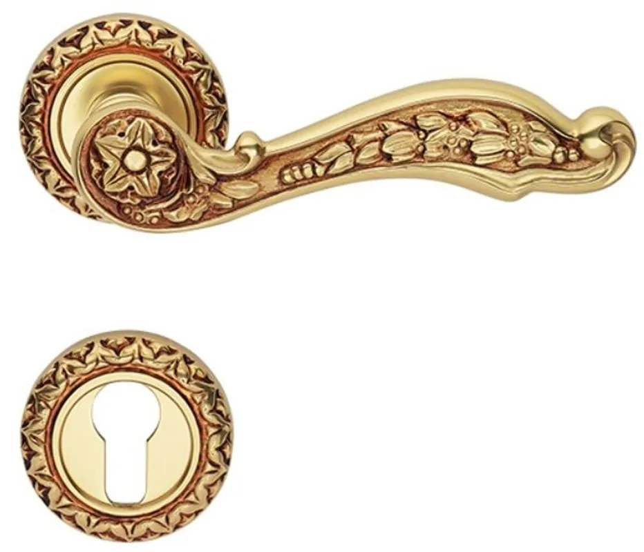 Knallerangebot Casa Padrino Jugendstil Türgriff Set Französisches Gold 15,5 x H. 5,5 cm - Barock & Jugendstil Accessoires