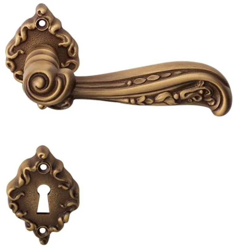 Online Kaufen Casa Padrino Barock Türgriff Set Messing Patiniert 13 x H. 6,5 cm - Türgriffe im Barockstil