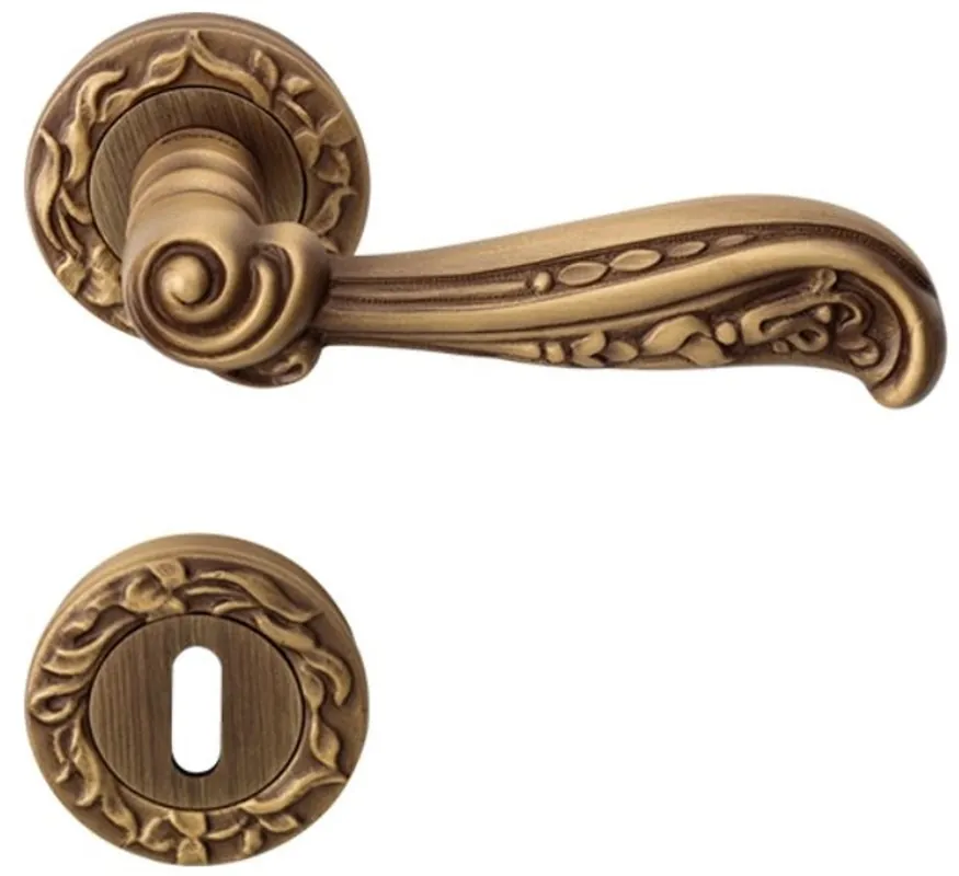 Solange Der Vorrat Reicht Casa Padrino Barock Türgriff Set Messing Patiniert 14 x H. 5,3 cm - Türgriffe im Barockstil