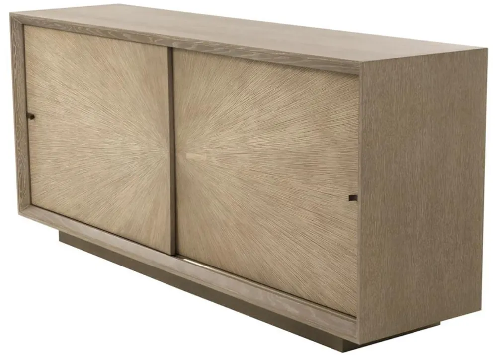 Billig Casa Padrino Luxus Sideboard mit 2 Schiebetüren Braun 180 x 45 x H. 80 cm - Luxus Qualität