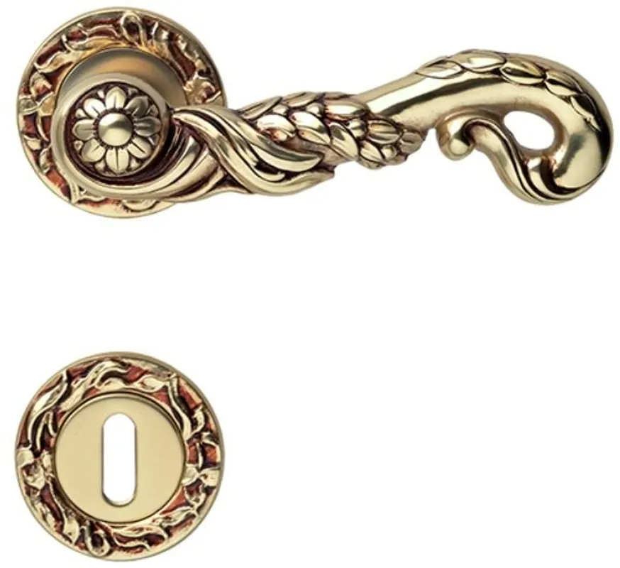 Zertifiziert Casa Padrino Barock Türklinken Set Französisches Gold 14 x H. 5,3 cm - Deko Accessoires im Barockstil