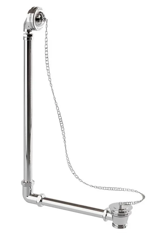 Mega-Angebot Ab und Überlauf System inkl. Siphon Chrom für Nostalgie Badewanne Naturstein freistehend 1700mm BCha