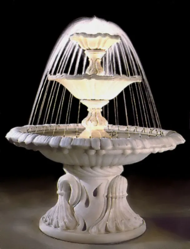 Versand Am Gleichen Tag Casa Padrino Barock Springbrunnen / Gartenbrunnen Ø 145 x H. 180 cm - Luxus Gartendeko