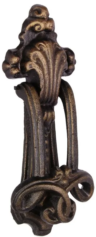 Casa Padrino Barock Gusseisen Türklopfer Bronze H. 22 cm - Deko Accessoires Nur Heute