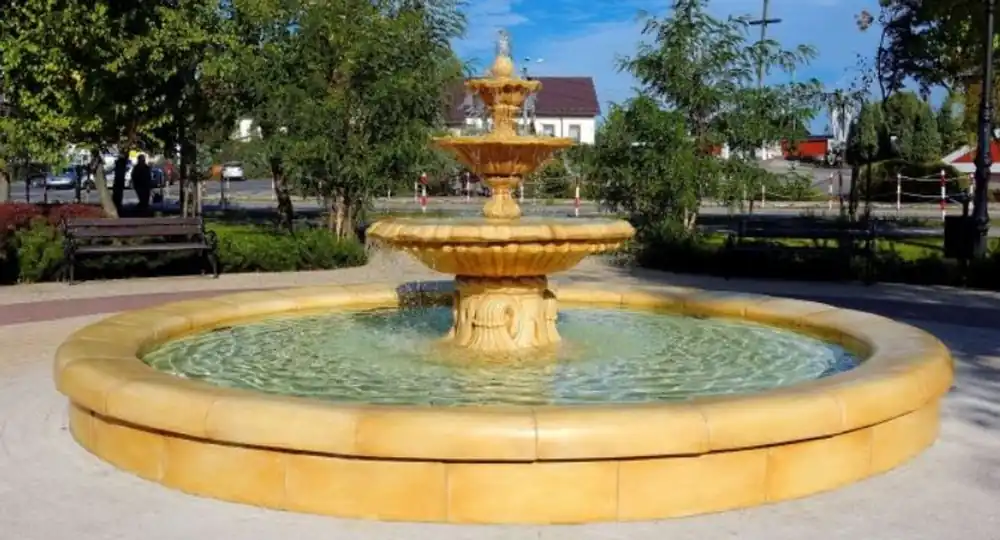 Casa Padrino Garten Deko Barock Springbrunnen Ø 465 x H. 180 cm - Prunkvoller Gartenbrunnen Knallerangebot