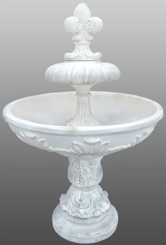 Neue Ware Casa Padrino Jugendstil Gartenbrunnen / Springbrunnen Ø 108 x H. 156 cm - Dekorativer Kunststeinbrunnen