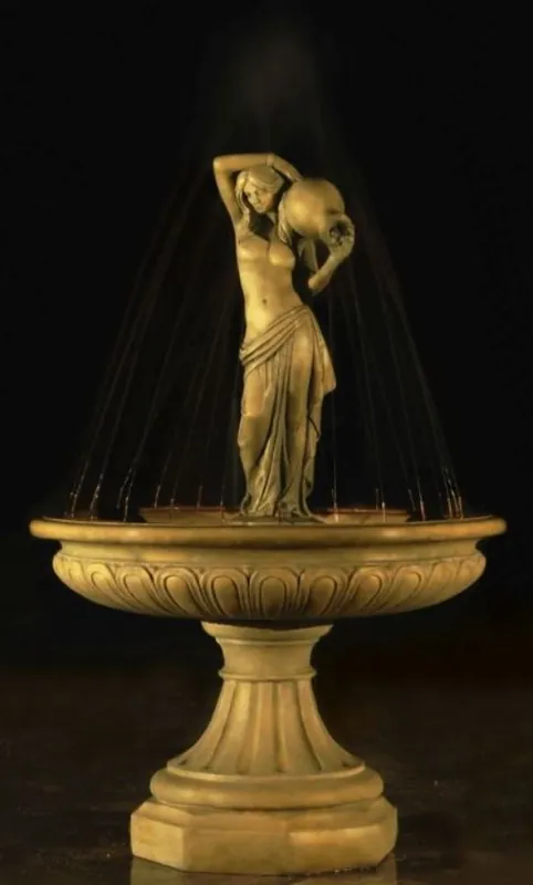 Bestseller Casa Padrino Barock Springbrunnen Ø 150 x H. 235 cm - Schloss Hotel Restaurant Garten Deko Brunnen