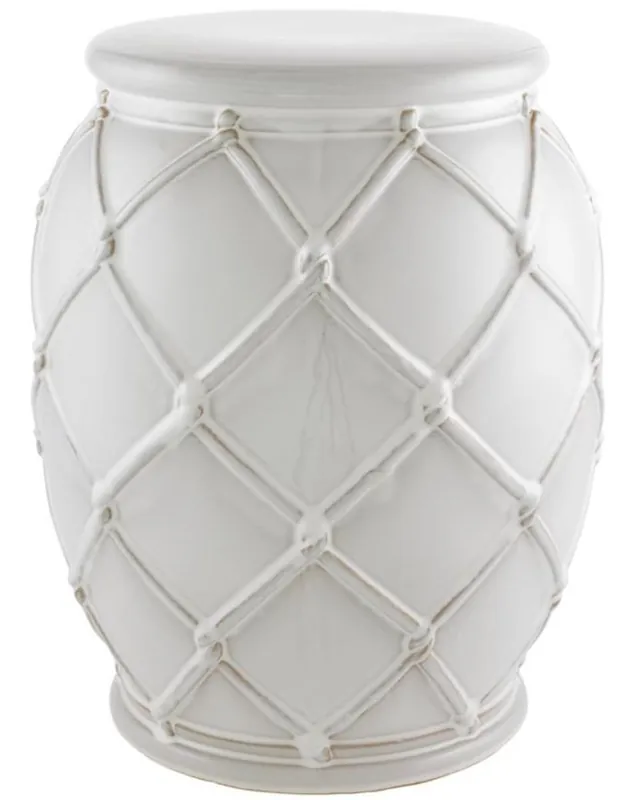 Sonderangebot Casa Padrino Keramik Trommel Antik Weiß Ø 35 x H. 46 cm - Luxus Kollektion