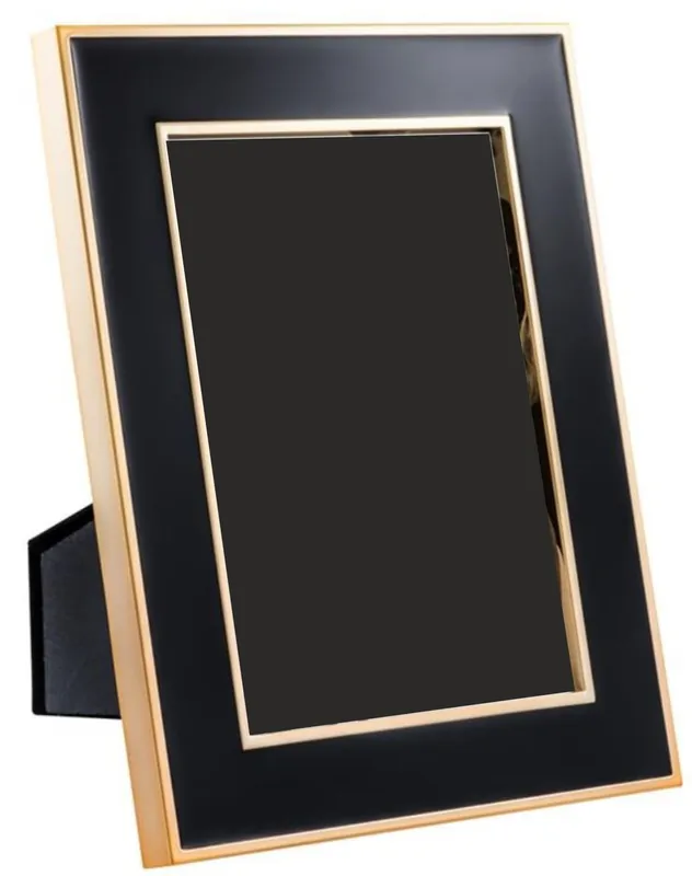 Casa Padrino Tisch-Bilderrahmen 6er Set Schwarz / Gold 17,5 x H. 23 cm - Luxus Deko Accessoires Angebot
