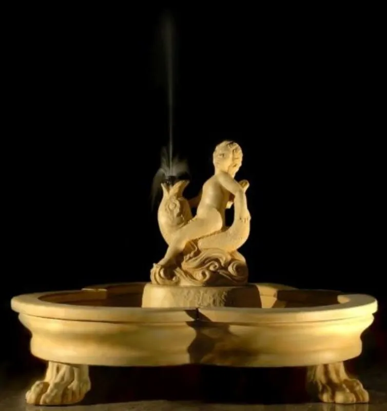 Top-Seller Casa Padrino Barock Gartenbrunnen / Springbrunnen Ø 185 x H. 130 cm - Prunkvoller Brunnen im Barockstil
