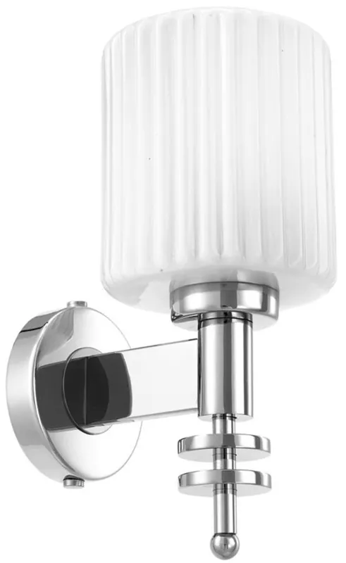 Sonderangebot Casa Padrino Luxus Wandleuchte Silber / Vintage Weiß 13 x 18 x H. 28,5 cm - Hotel & Restaurant Wandlampe mit Glas Lampenschirm