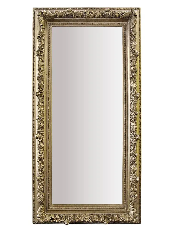 Casa Padrino Barock Wandspiegel Antik Silber Höhe 150 cm, Breite 60 cm - Edel & Prunkvoll Top-Preis