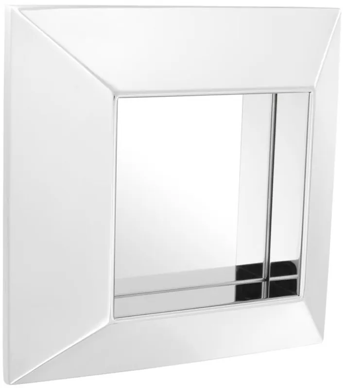 Neue Ware Casa Padrino Luxus Spiegel Silber 31 x 7 x H. 31 cm - Edelstahl Wandspiegel