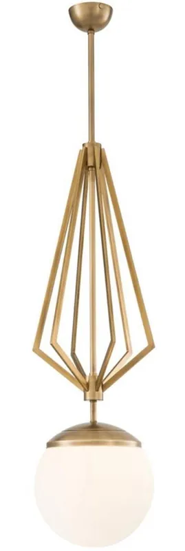 Casa Padrino Luxus Kronleuchter Antik Messing / Weiß Ø 32,5 x H. 105 cm - Luxus Möbel Preisreduziert