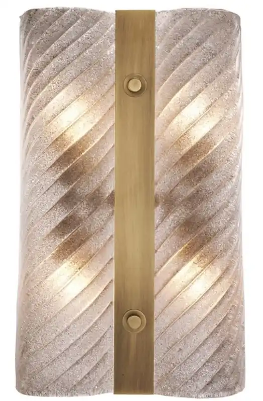 Neue Kollektion Casa Padrino Luxus Wandleuchte Antik Messing 30 x 8 x H. 48,5 cm - Wandlampe mit mundgeblasenem Glas