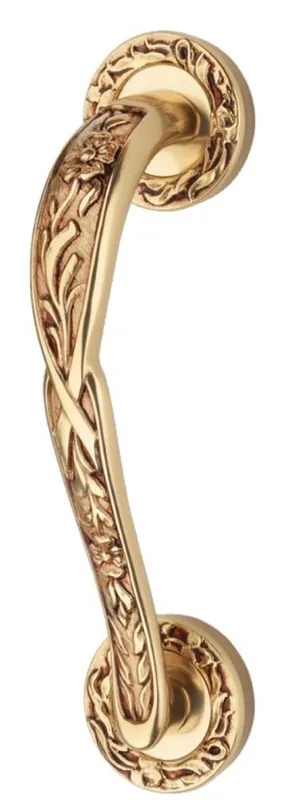 Casa Padrino Jugendstil Türgriff Set Französisches Gold 5,3 x 23 cm - Luxus Qualität Begrenztes Angebot