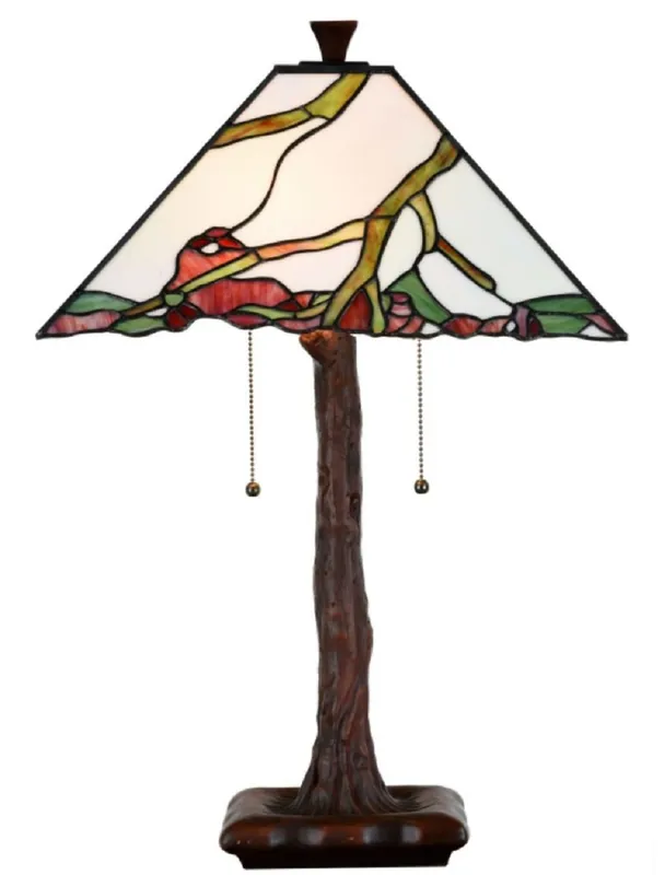 Rabatt Casa Padrino Luxus Tiffany Tischleuchte Mehrfarbig 41 x 41 x H. 64 cm - Wohnzimmer Deko Accessoires