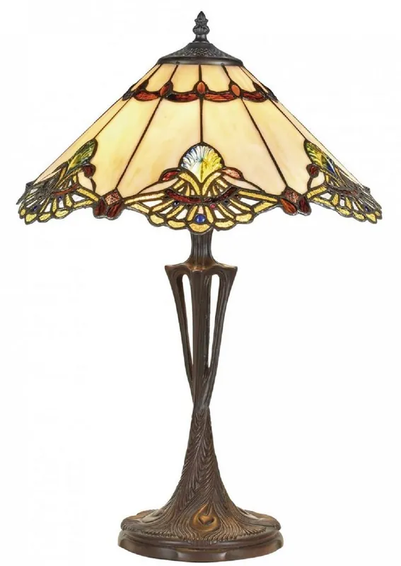 Sichere Zahlung Casa Padrino Luxus Tiffany Tischleuchte Mehrfarbig Ø 40 x H. 60 cm - Luxus Qualität