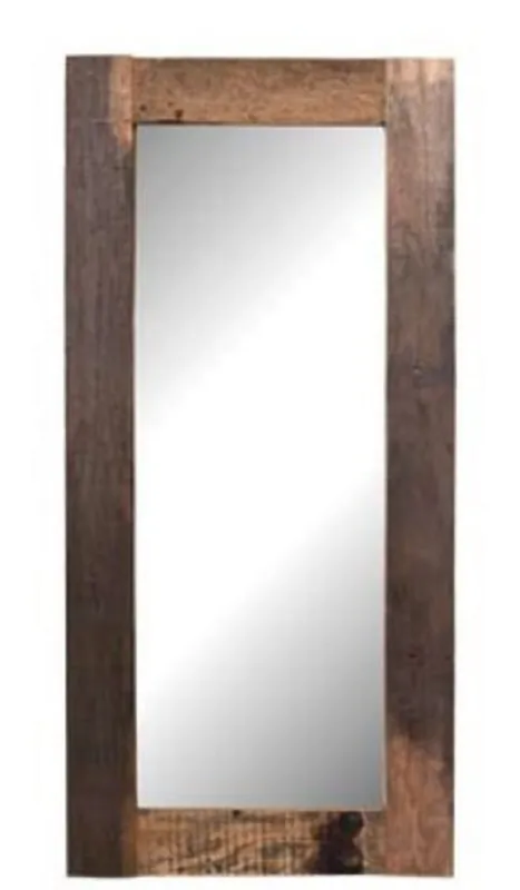 Knallerangebot Casa Padrino Landhausstil Wandspiegel Naturfarben 80 x 3 x H. 170 cm - Landhausstil Möbel