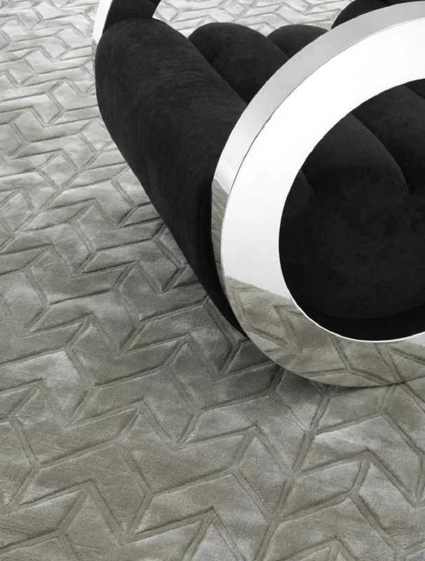 Casa Padrino Luxus Wohnzimmer Viskose Teppich Sandfarben - Verschiedene Größen - Luxus Qualität Markenprodukt