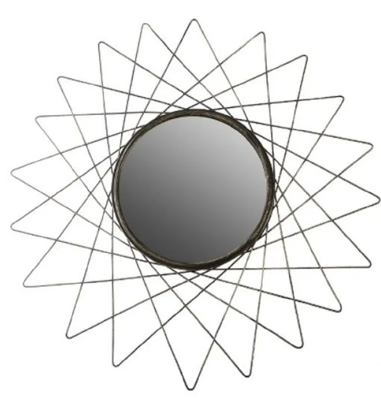 Casa Padrino Designer Wandspiegel Antik Goldfarben Ø 60 cm - Designer Spiegel Preisreduziert