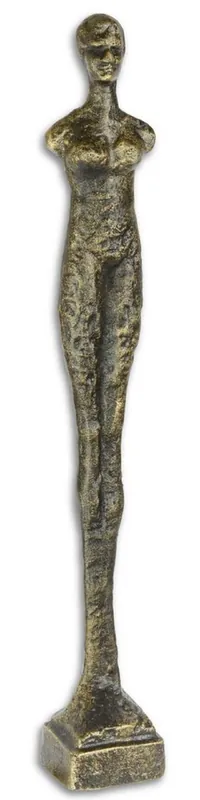 Sale Casa Padrino Designer Gusseisen Figur Stehende Frau Antik Gold 6,3 x 6,1 x H. 42,2 cm - Luxus Dekofigur