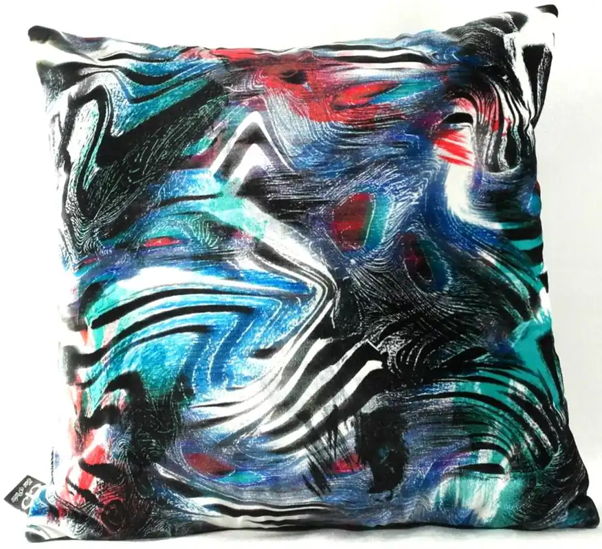 Rabatt Casa Padrino Luxus Samt Kissen San Jose Mehrfarbig 45 x 45 cm - Feinster Samtstoff - Luxus Zierkissen