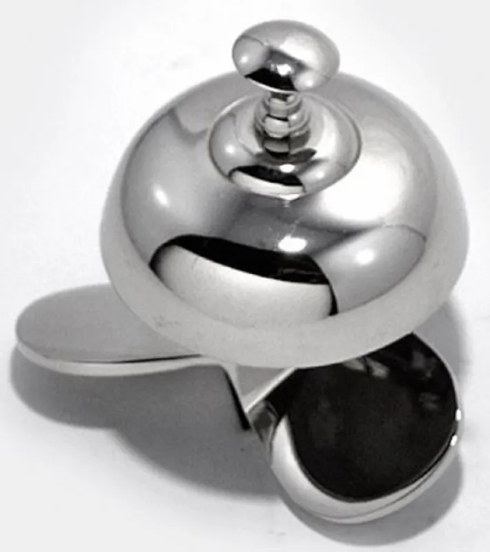 Casa Padrino Designer Tischglocke Propeller Silber / Schwarz Ø 12 x H. 10 cm - Tischklingel - Service Glocke - Hotel & Gastronomie Accessoires Sofort Bestellen