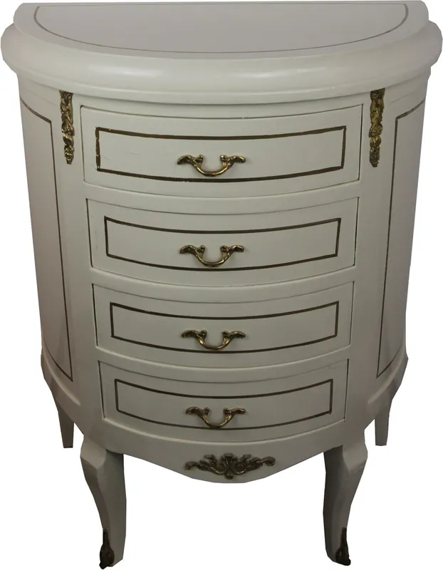 Jetzt Bestellen Casa Padrino Barock Kommode Creme/Gold Breite 68 cm - Antik Stil Möbel
