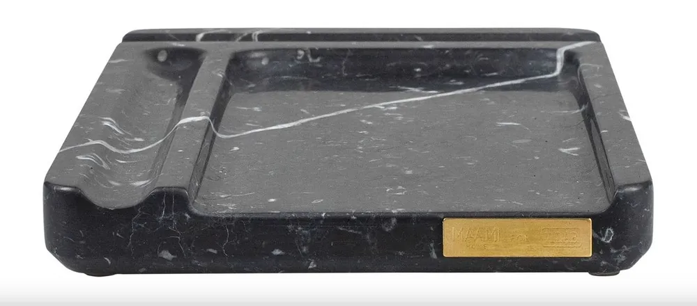 Casa Padrino Luxus Marmor Telefon, Stift und Notizblock Ablage Schwarz - Luxury Collection Nur Für Kurze Zeit