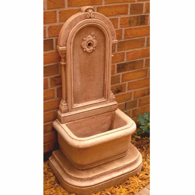 Begrenztes Angebot Casa Padrino Jugendstil Wandbrunnen Antik Creme Braun H. 113 cm - Brunnen Gartenbrunnen Steinbrunnen