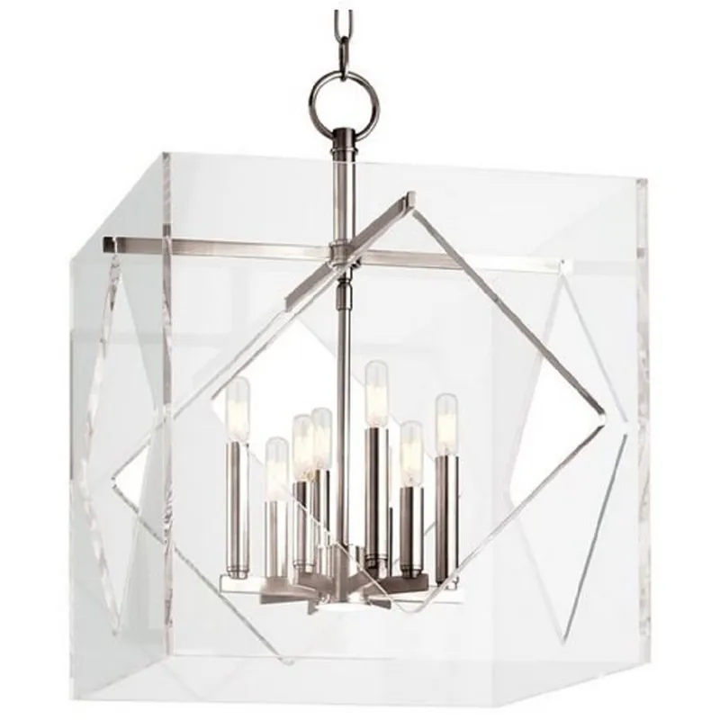 Angebot Casa Padrino Luxus Hängeleuchte Silber 50,8 x 50,8 x H. 67,3 cm - Pendelleuchte in Würfelform
