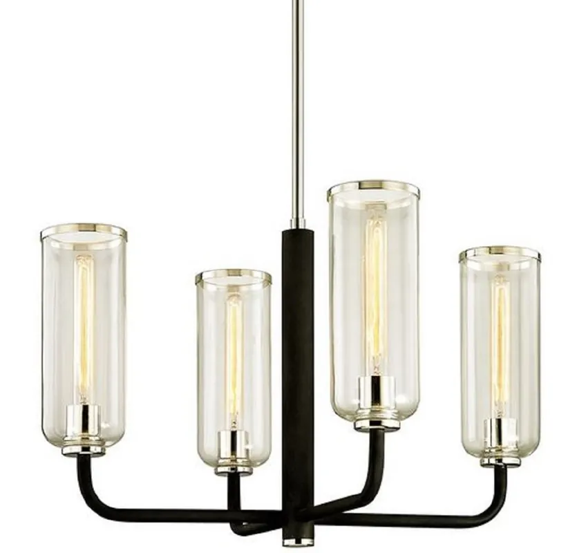 Direktkauf Casa Padrino Luxus Kronleuchter Schwarz / Silber 73 x 73 x H. 45,7 cm - Kronleuchter mit Glas Lampenschirmen