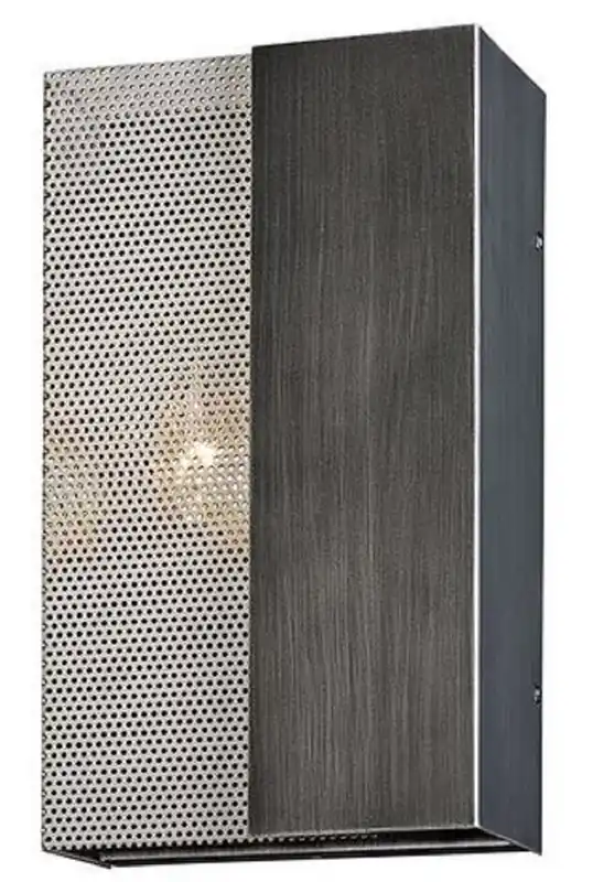 Top-Seller Casa Padrino Luxus Wandleuchte Graphit / Silber 17,8 x 10,2 x H. 30,5 cm - Hotel & Restaurant Lampe