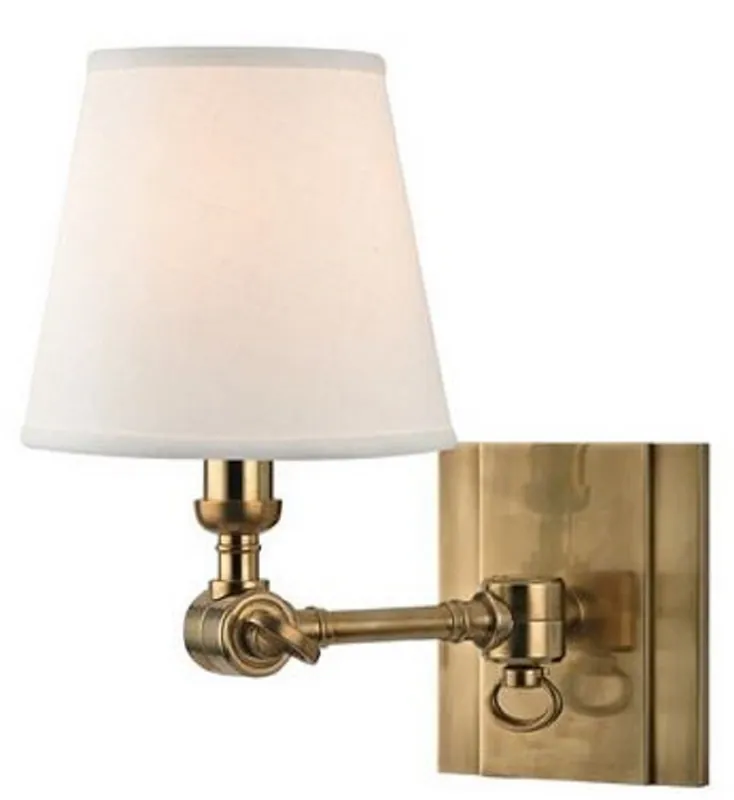 Online Kaufen Casa Padrino Luxus Wandleuchte Antik Messing / Weiß 15,2 x 24,1 x H. 25,4 cm - Wandlampe mit Schwenkarm