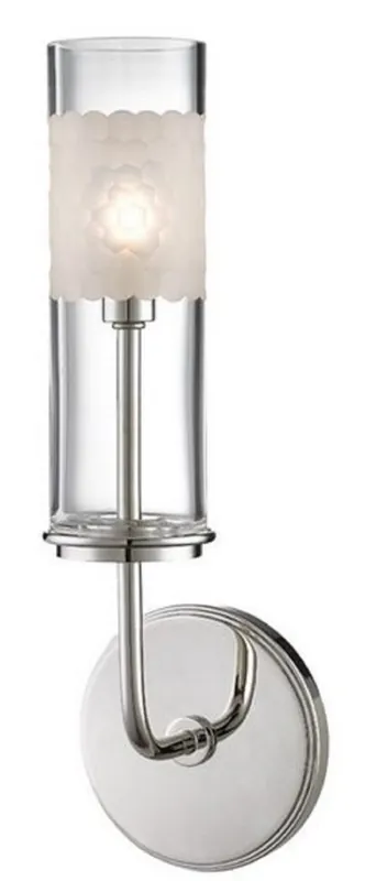 Finale Aktion Casa Padrino Luxus LED Wandleuchte Silber / Weiß 12,7 x 9,5 x H. 36,2 cm - Luxus Qualität