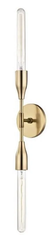 Casa Padrino Luxus Doppel Wandleuchte Antik Messing 12,1 x 8,9 x H. 76,2 cm - Luxus Kollektion Sonderangebot